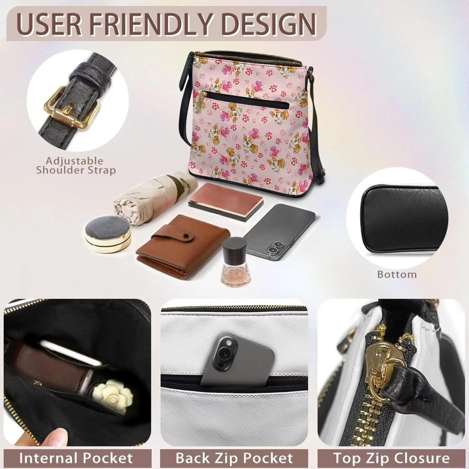 Leather Satchel Bags for Women Crossbody Womens Large Crossbody Bags Ladies Satchel Shoulder Handbags