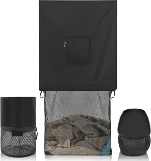 Leinuosen 3 Pcs Travel Laundry Mesh Bags Washable, Washing Machine Wash Bags for Dirty Yoga Gym Clothes, Swimsuits Beach Gear, Wet Dry Bag for Health Workers, Fitness, Business, Sports, Pets, 3 Sizes
