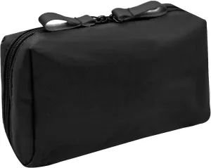 Long Keeper Small Cosmetic Bag Women Water Resistant Make Up Bag Cute Mini Travel Makeup Organizer Bag Portable Toiletry Bag (Black)