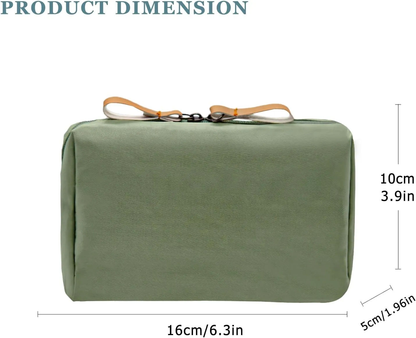 Long Keeper Small Cosmetic Bag Women Water Resistant Make Up Bag Cute Mini Travel Makeup Organizer Bag Portable Toiletry Bag (Green)