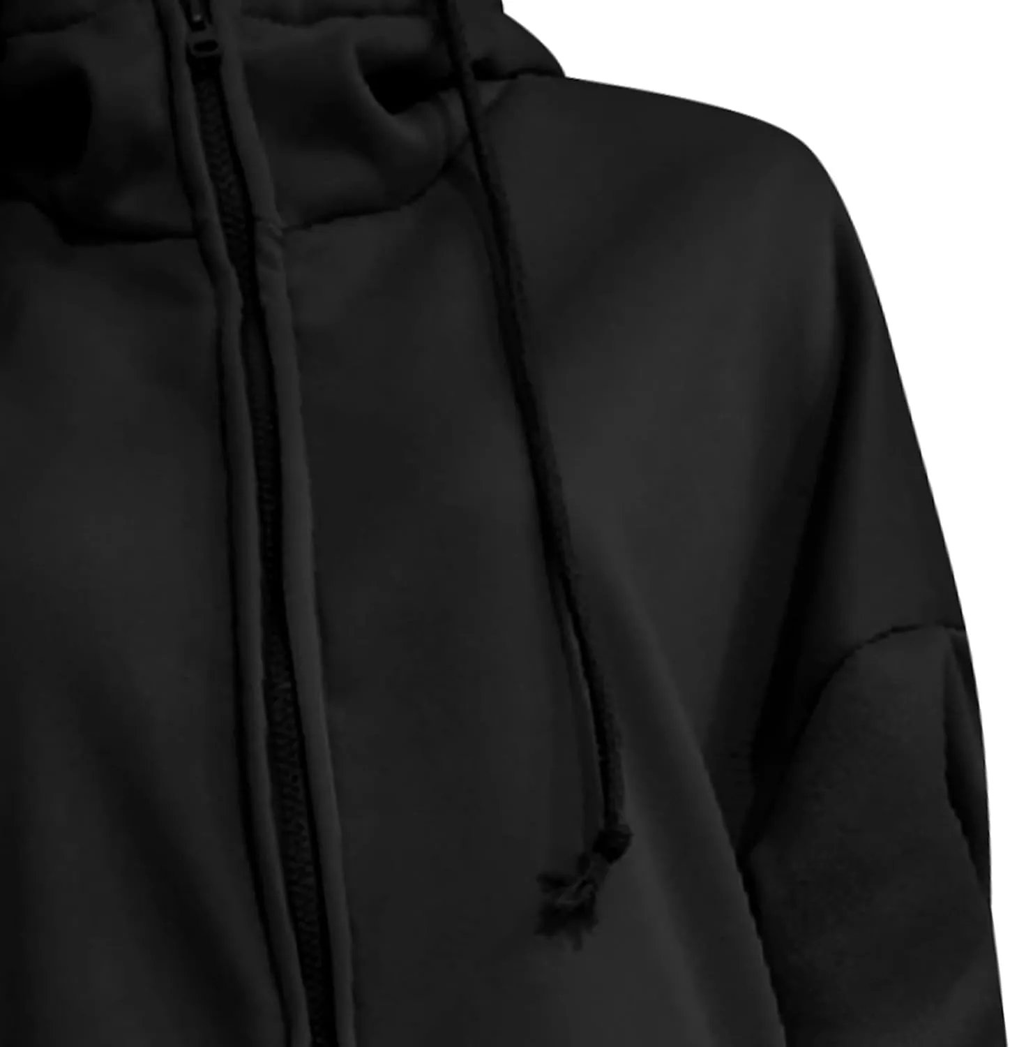 Long Zip Up Hoodies for Women Casual Long Sleeve Hooded Fleece Jackets Loose Fit Tunic Fall Sweatshirts with Pockets