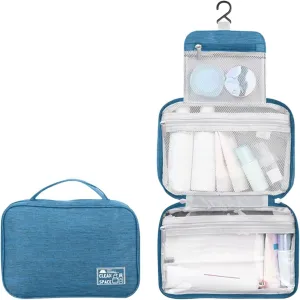 Makeup Carrying Case for Teens Toiletry Bag Travel Makeup Cosmetic Bag Large Hanging Toiletry Bag Storage with 3 Compartments Travel Organizer for Men and Women