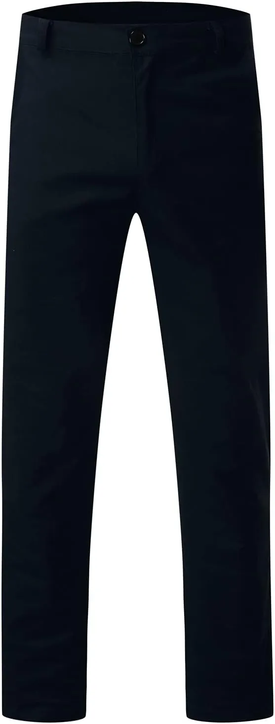 Mens Casual Pants Slim Fit Stretch Flat Front Slacks Zip Off Skinny Golf Chino Business Work Dress Pants with Pockets