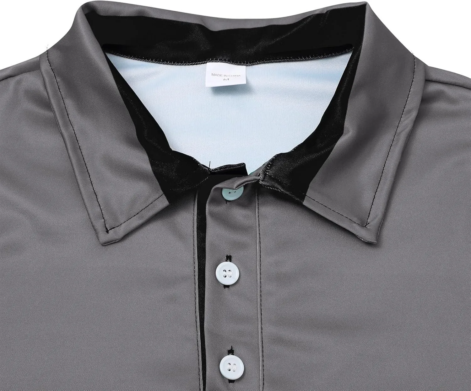 Mens Clothes Turtleneck Plush Sweater Men's Button Pullover Plush Sweater with Pocket Quick Dry Polyester Tshirts