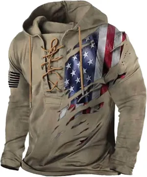 Mens Shirts Vintage Hooded Long Sleeve T Shirt Autumn Solid Casual Top Cotton Collared Basic Golf Shirt Mens Flannel