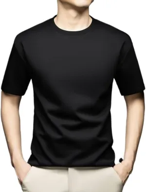 Men's Solid Color Crew Neck T-Shirts for a Simple Stylish Look