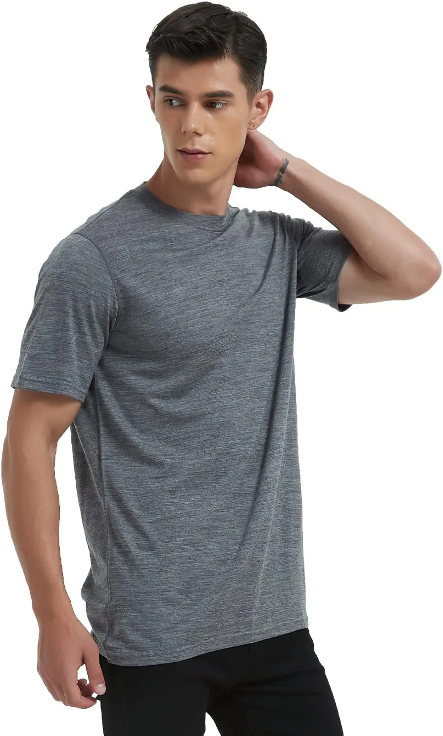 METARINO Merino Wool T-Shirts Mens Short Sleeve Lightweight Base Layer for Hiking,Travel,Hunting,Cycling
