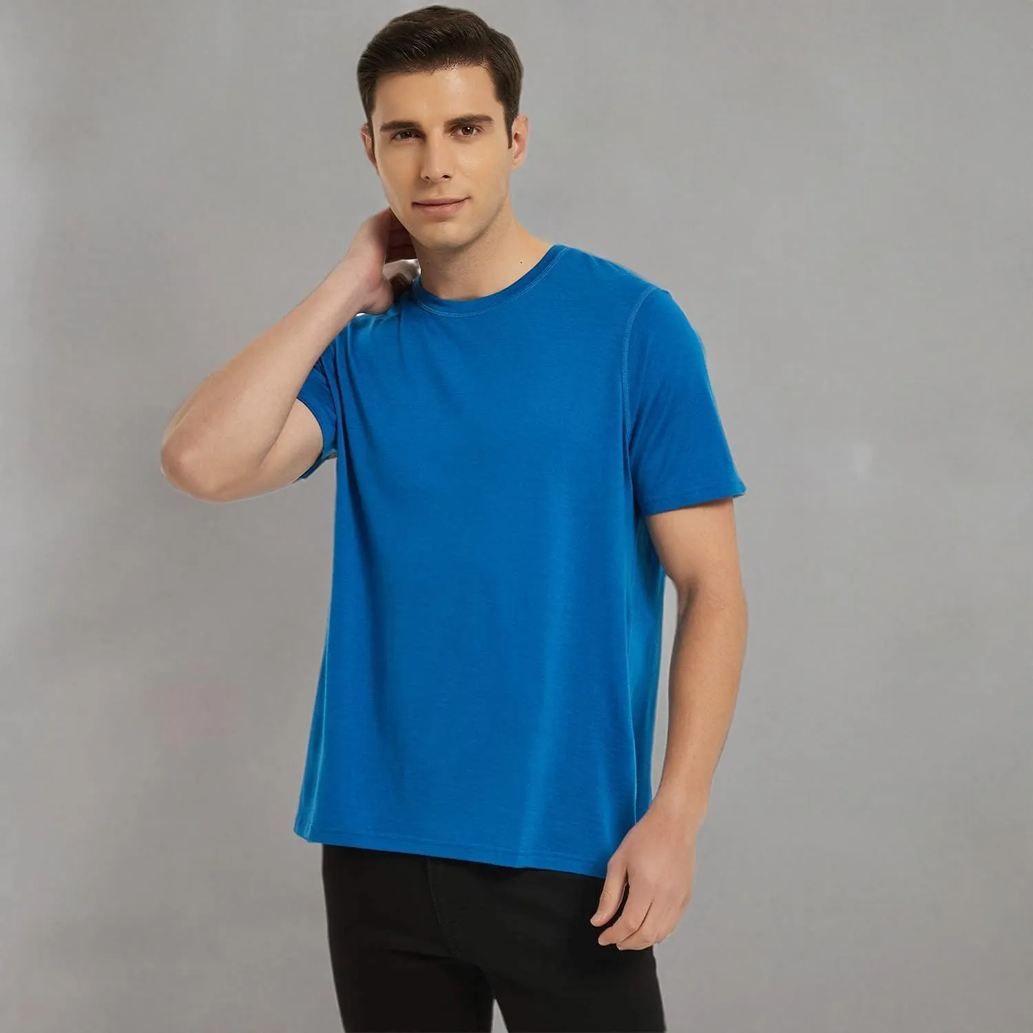METARINO Merino Wool T-Shirts Mens Short Sleeve Lightweight Base Layer for Hiking,Travel,Hunting,Cycling
