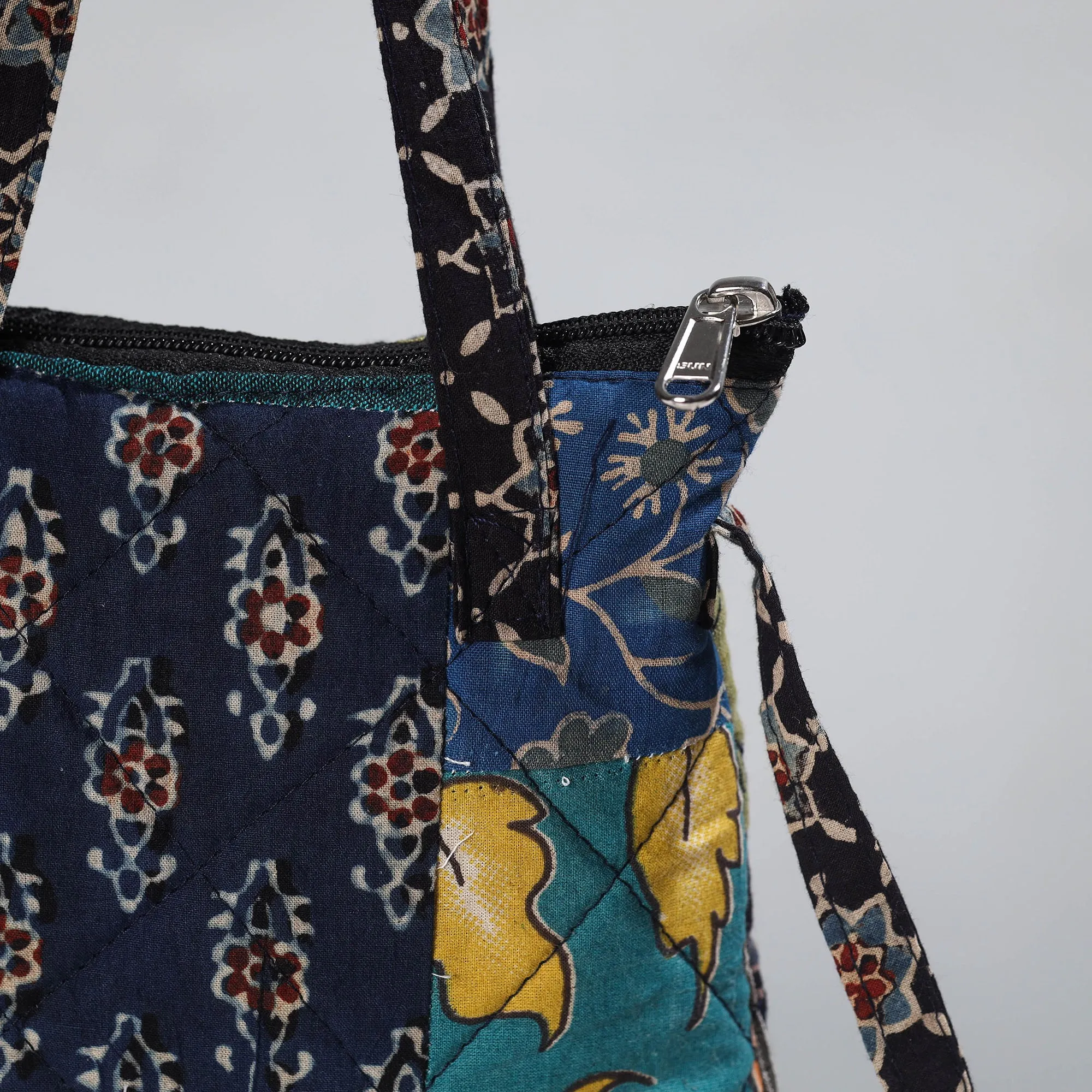Multicolor - Handmade Quilted Cotton Patchwork Sling Bag 48