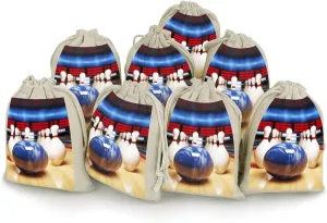 NHYDSPQ 8 Pcs Muslin Bags,Bowling Cotton Drawstring Bags, Drawstring Pouch,jewelry Pouch,wedding Party Favor Gift Bag, style