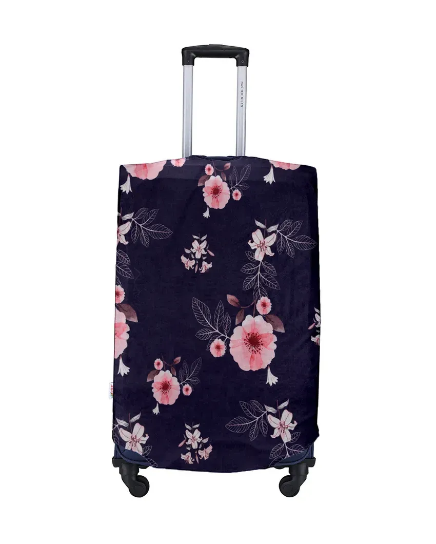 ONLY LUGGAGE COVER | Violet Polyester Stretchable Printed Protective Luggage Bag Cover