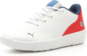 PUMA Unisex-Child Alternative Closure Shoes BMW M Motorsport Drift Cat Decima Hook and Loop Sneaker, Black/Pop Red White, 11.5 US Little Kid