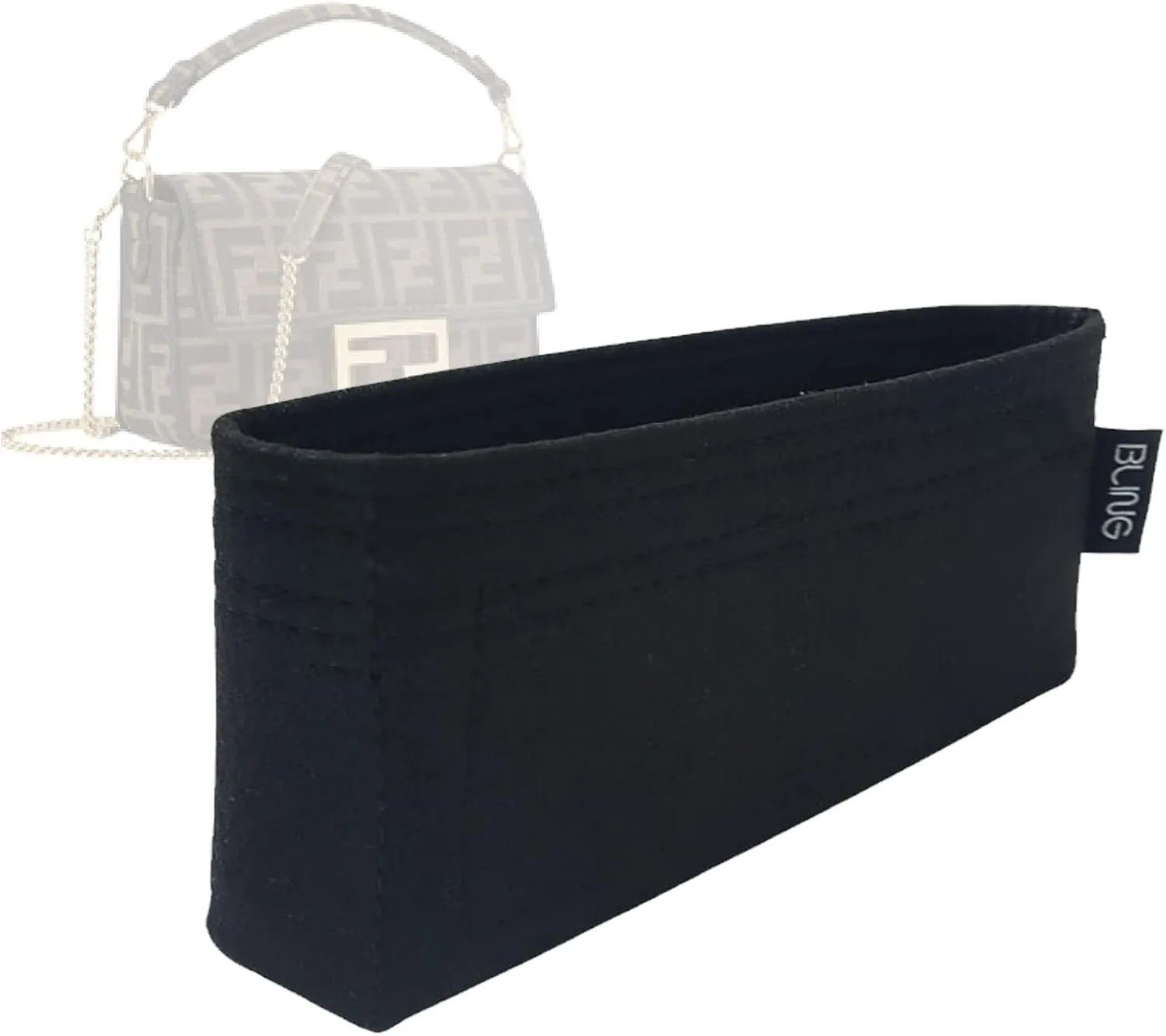 Purse Organizer for Fendi Baguette Mini Inserts Bag in Bag Shapers