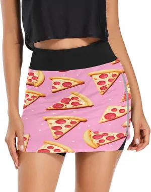 Red Lobster Athletic Skorts for Women with Pockets High Waist Skirt for Running Tennis Golf Workout