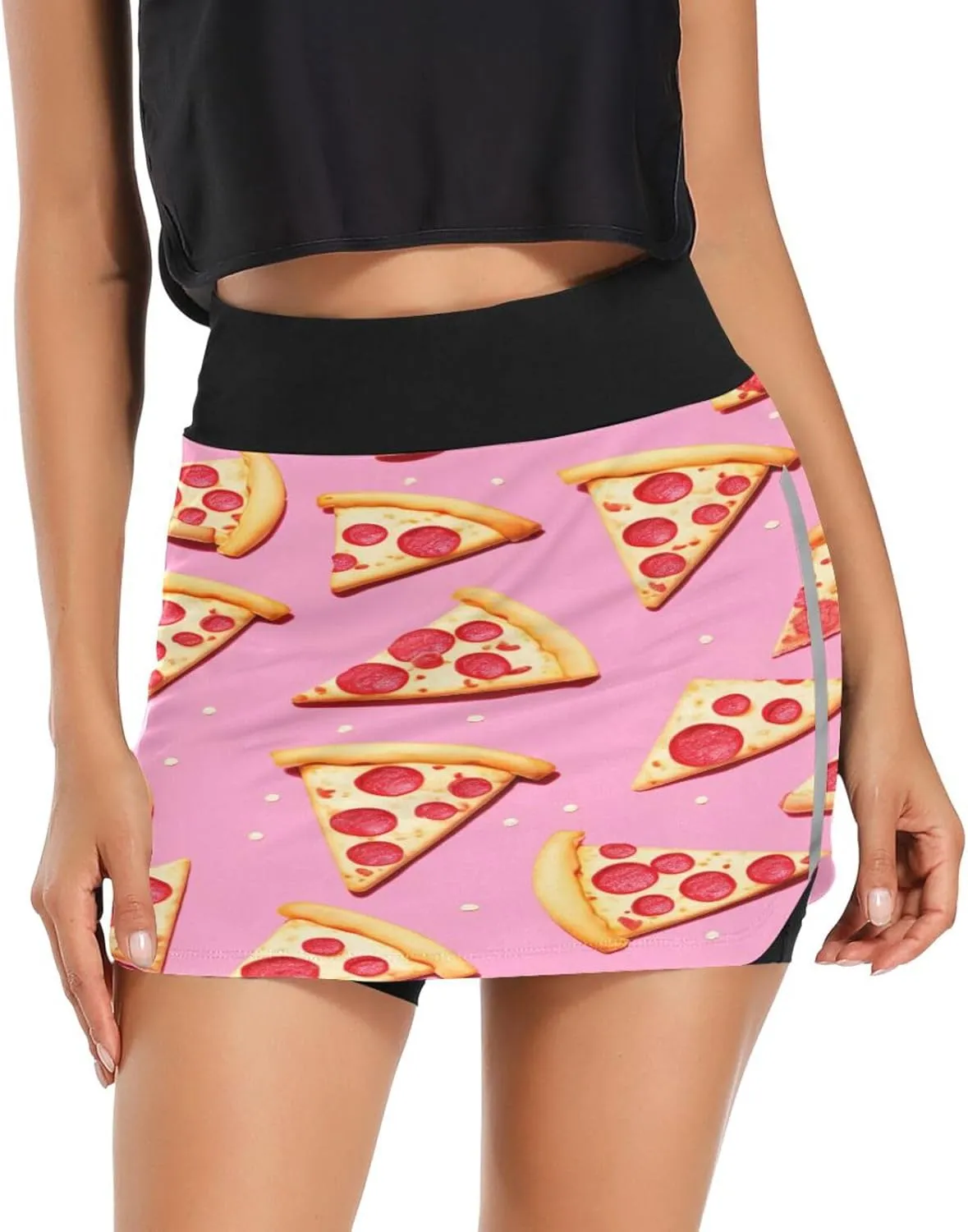 Red Lobster Athletic Skorts for Women with Pockets High Waist Skirt for Running Tennis Golf Workout