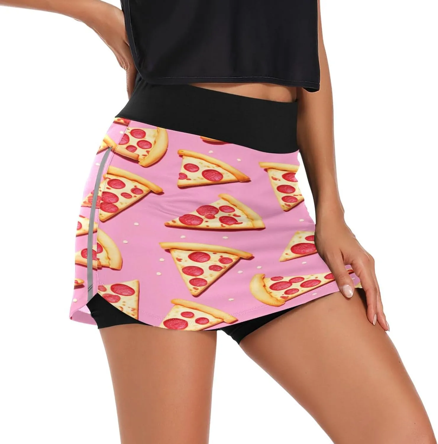 Red Lobster Athletic Skorts for Women with Pockets High Waist Skirt for Running Tennis Golf Workout