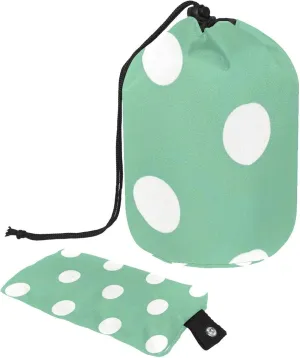 Refreshing Green Polka Dot Travel Cosmetic Bags Makeup Bag for Women, Foldable Drawstring Travel Cosmetic Bags, Portable Toiletry Bucket Bag