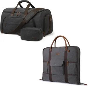 S-ZONE Carry On Garment Bag with Convertible Garment Duffle Bag