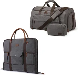 S-ZONE Carry On Garment Bag with Convertible Garment Duffle Bag