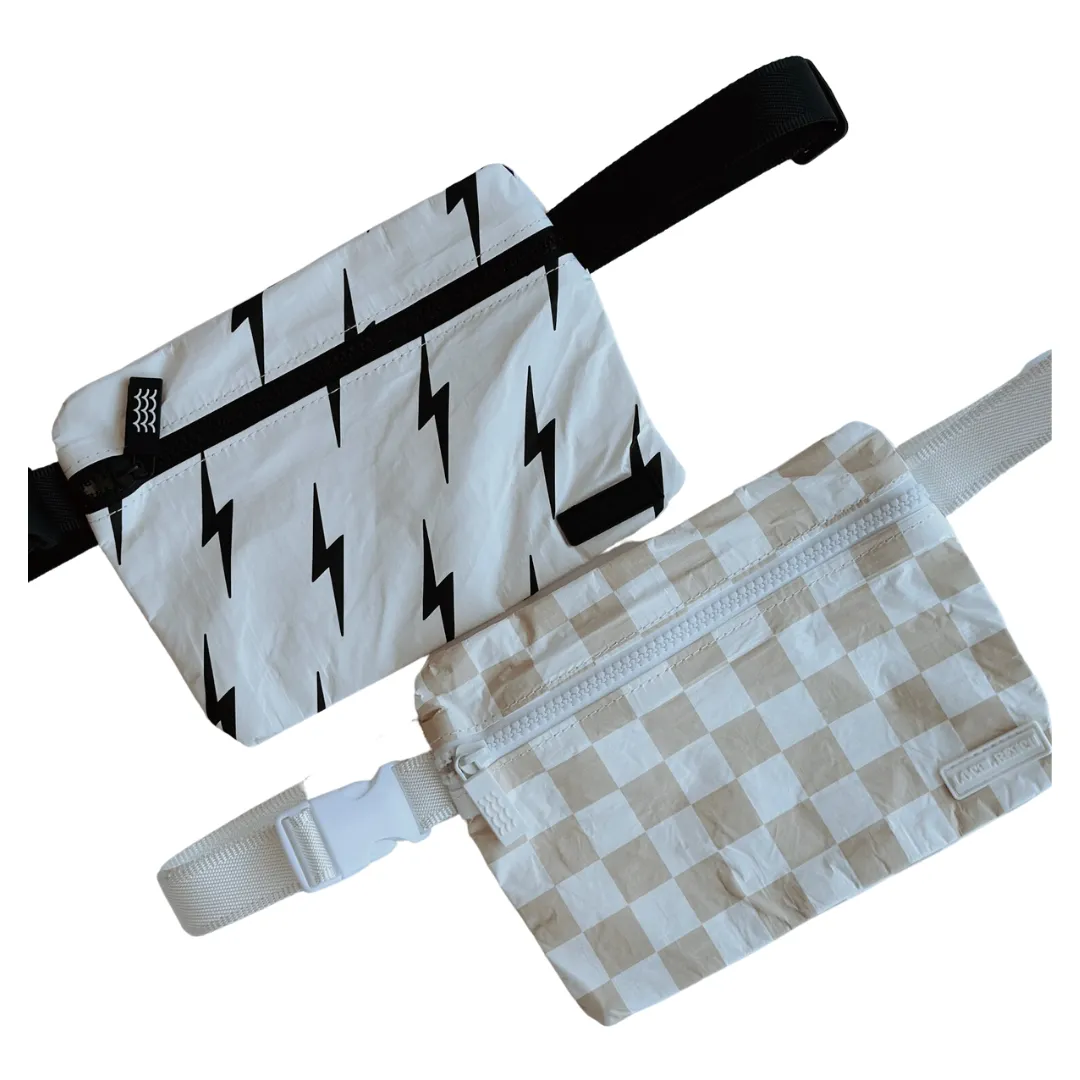 Sand Checker Belt Bag