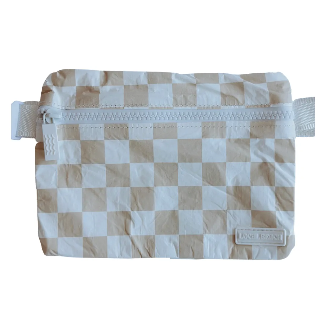 Sand Checker Belt Bag