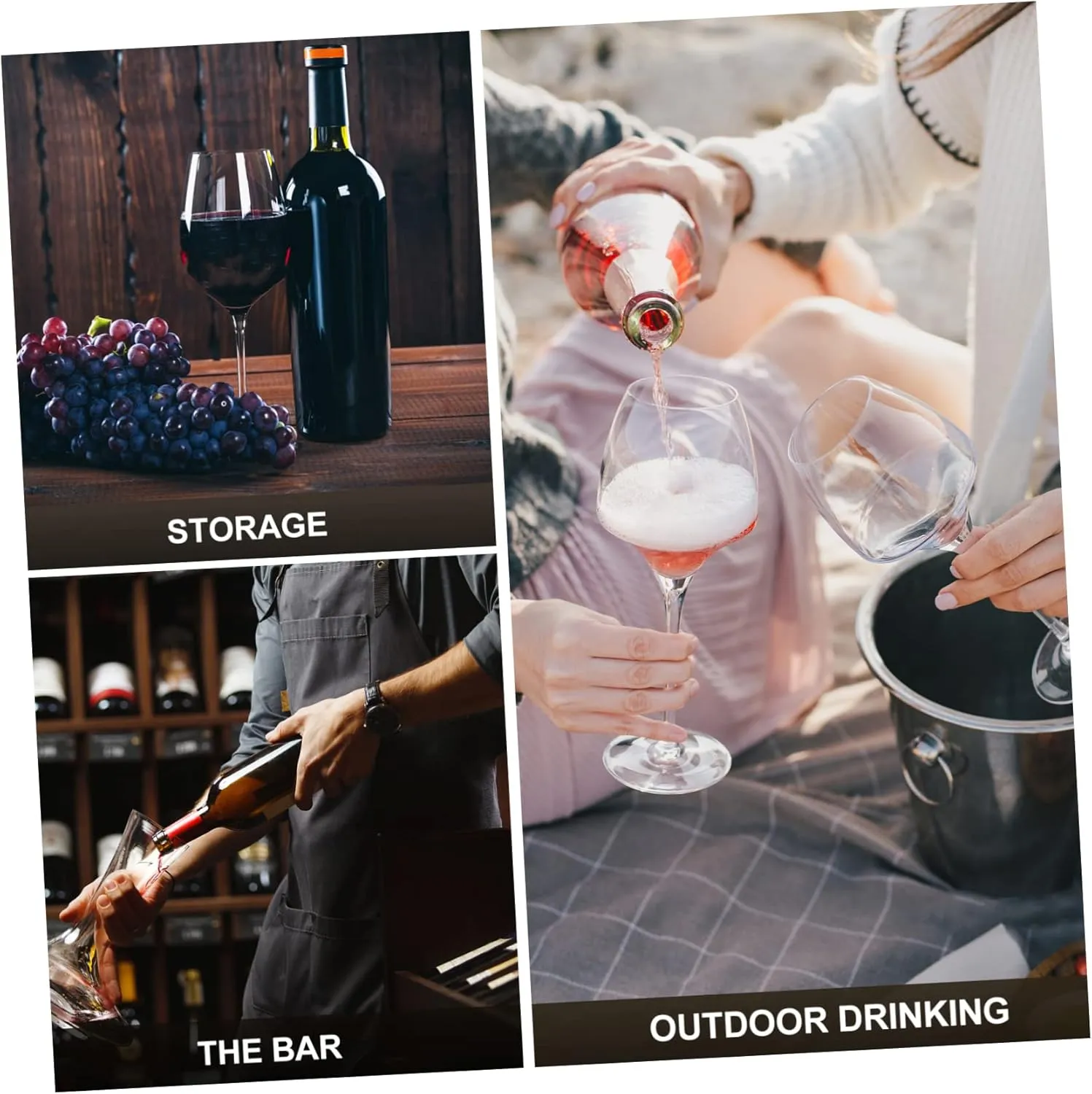 Single Wine Bottle Tote Bag Portable Felt Red Wine present Bag for Holidays Reusable Storage with Handle for present Wrapping Bottle Protection