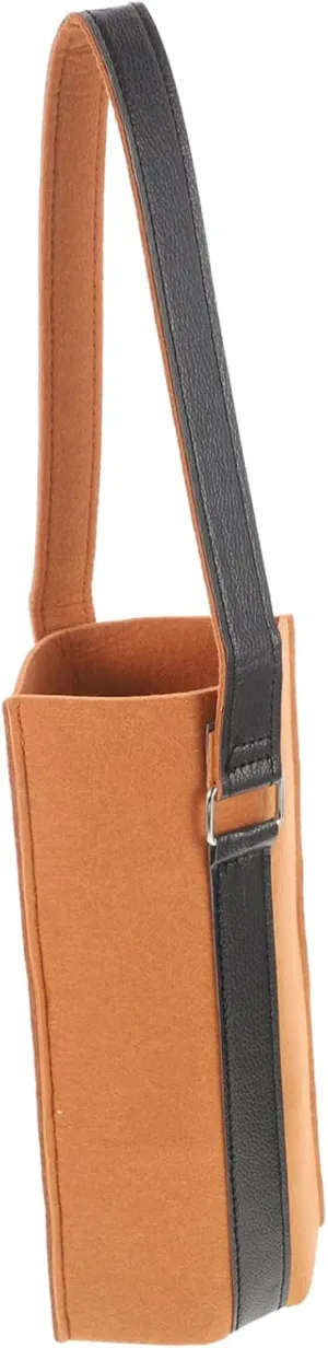 Single Wine Bottle Tote Bag Portable Felt Red Wine present Bag for Holidays Reusable Storage with Handle for present Wrapping Bottle Protection