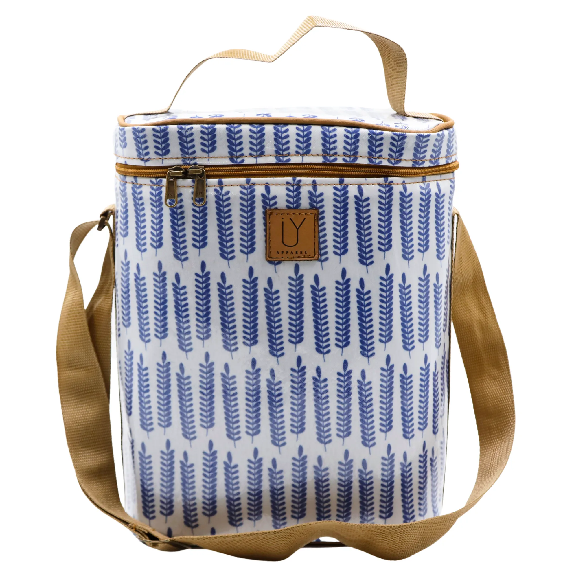 Sling Cooler - Leaves Blue