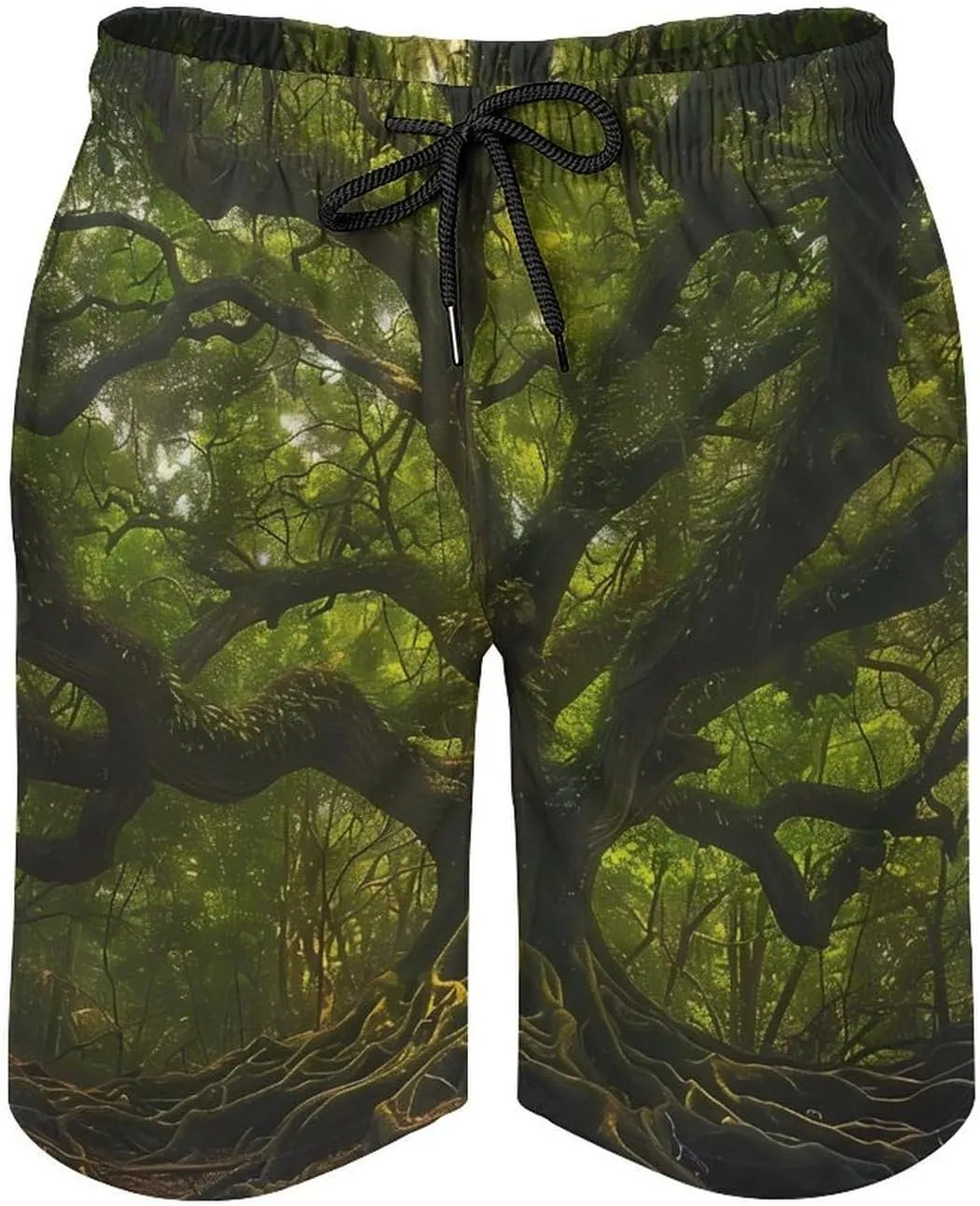 South Carolina Angel Oak Tree Men's Swim Trunks Quick Dry Board Shorts Breathable Summer Beach Shorts Bathing Suits