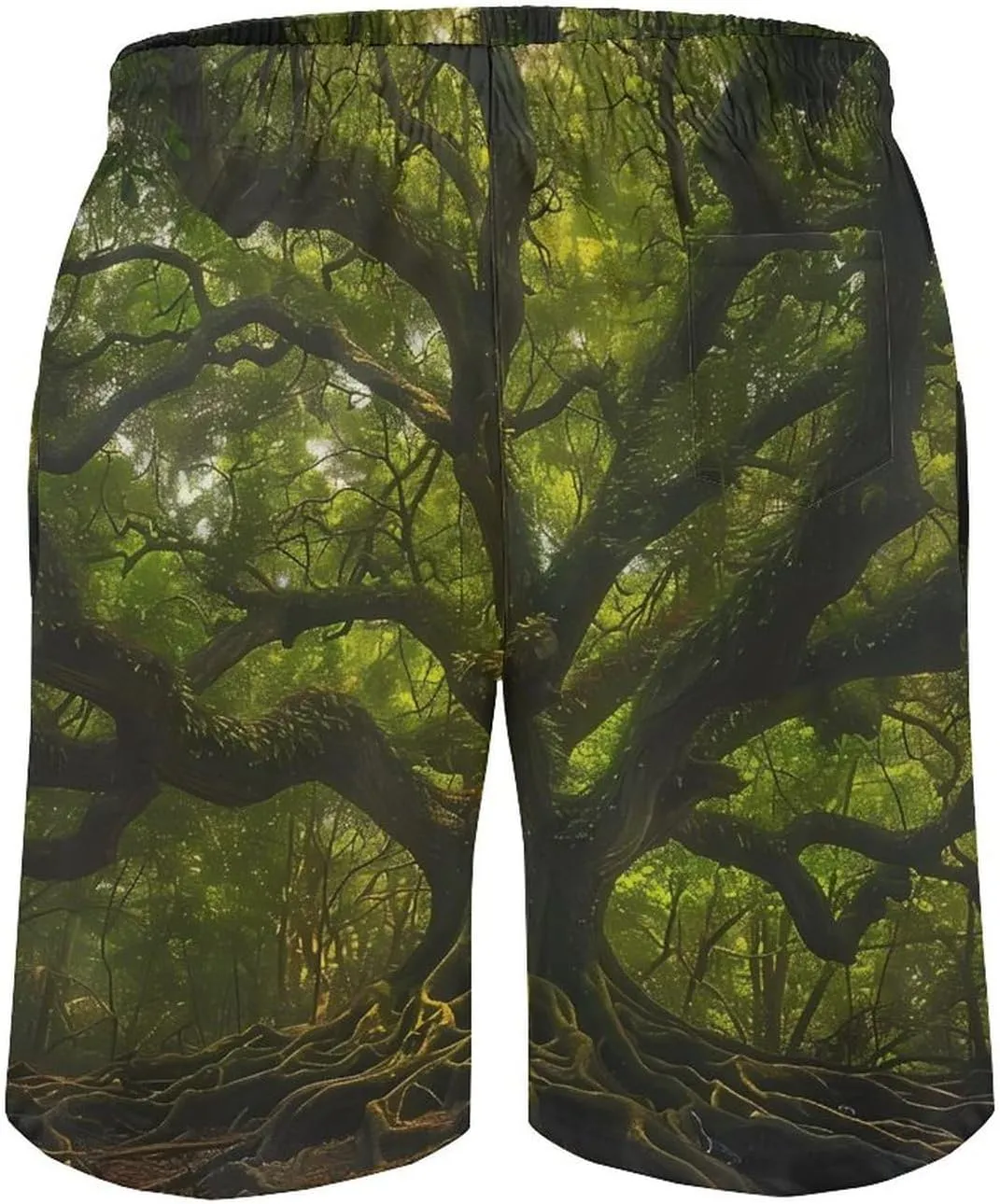 South Carolina Angel Oak Tree Men's Swim Trunks Quick Dry Board Shorts Breathable Summer Beach Shorts Bathing Suits