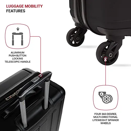 SwissGear 6297 Hardside Expandable Luggage with Spinner Wheels