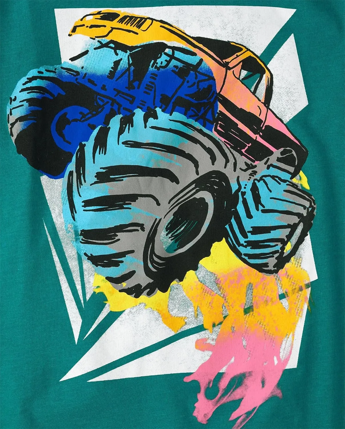 The Children's Place Boys' Vehicle Short Sleeve Graphic T-Shirts, Multipack