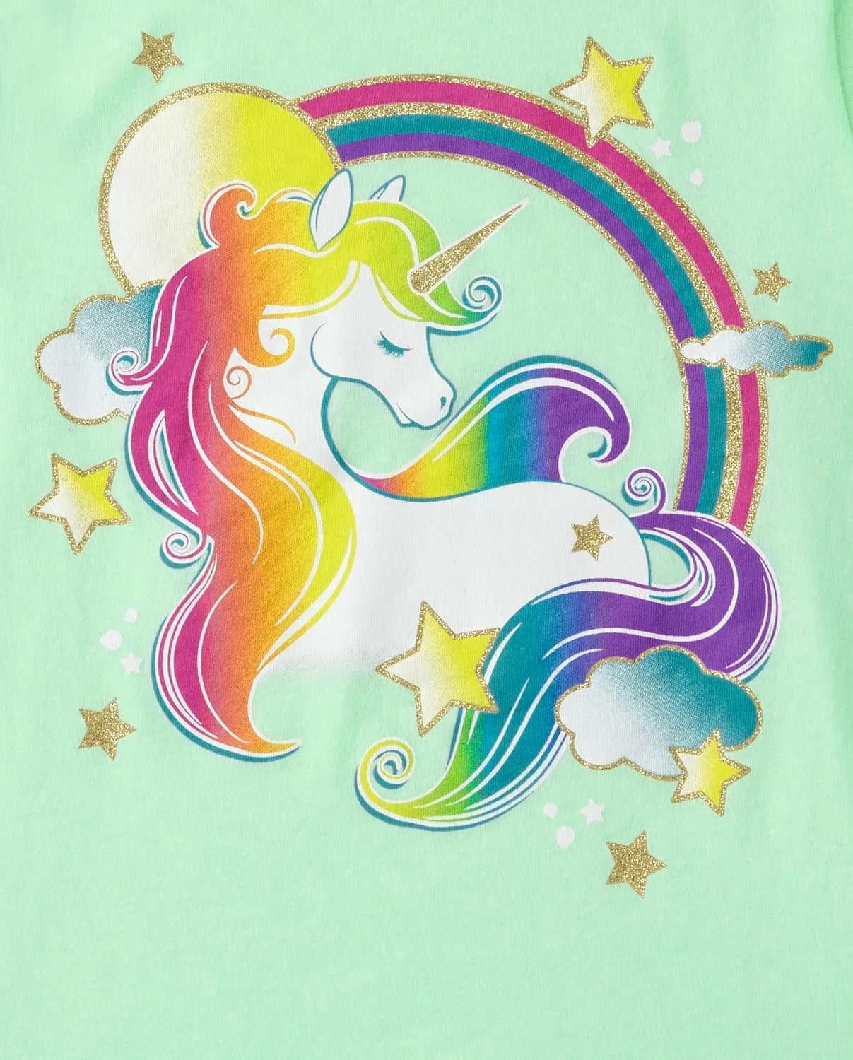 The Children's Place Girls' Unicorn Short Sleeve Graphic T-Shirts, Multipack