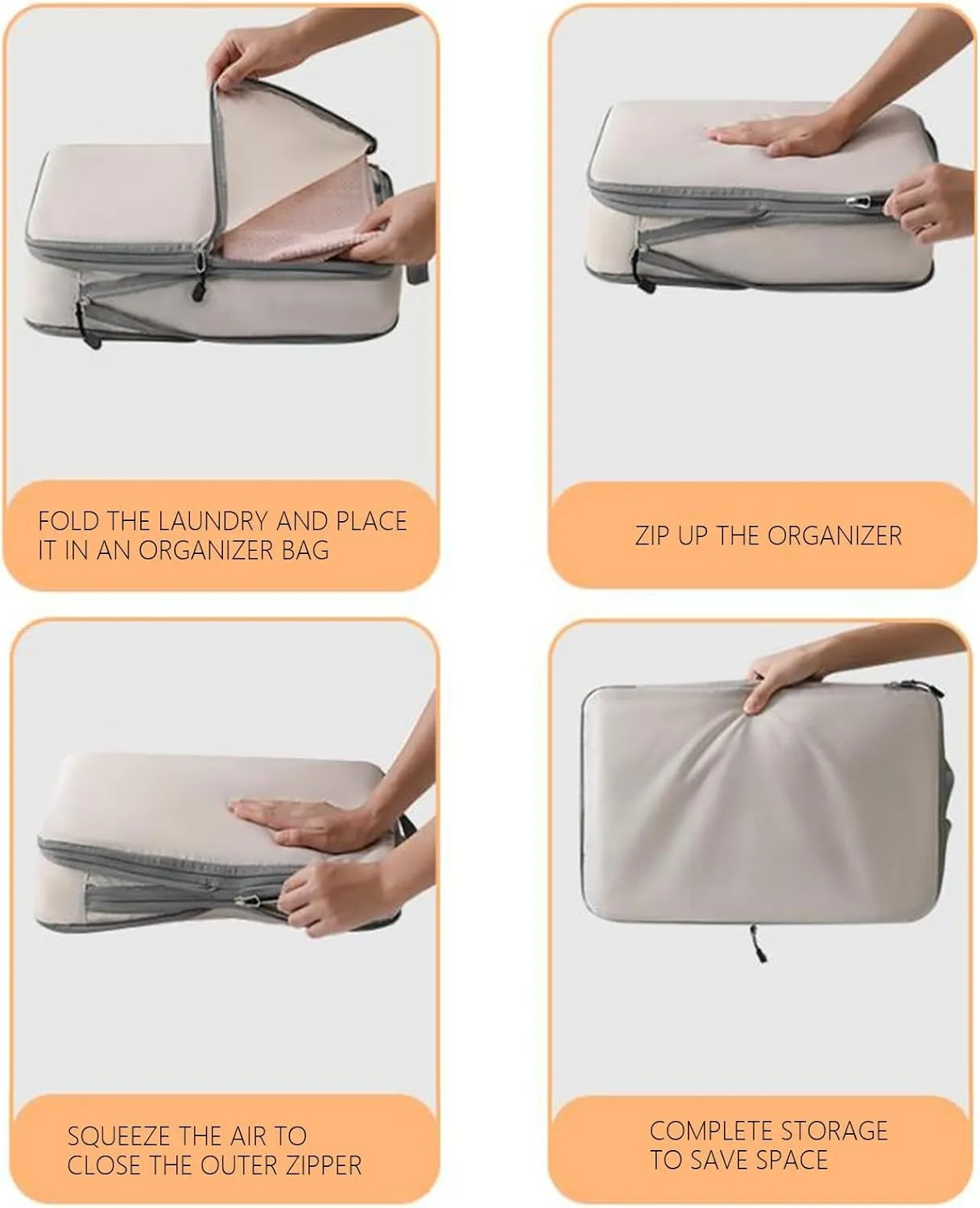 Todays Deals in Clearance 3PCS Compression Packing Cubes Organizer for Travel Luggage Organizer for Suitcases Backpack
