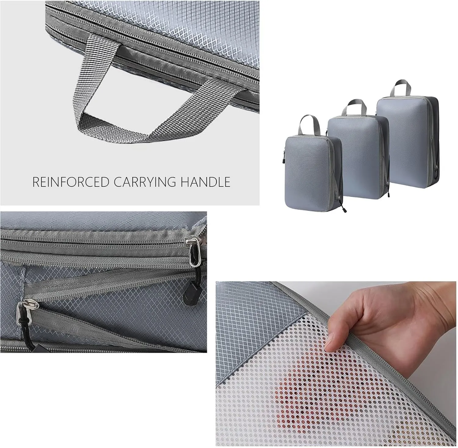 Todays Deals in Clearance 3PCS Compression Packing Cubes Organizer for Travel Luggage Organizer for Suitcases Backpack