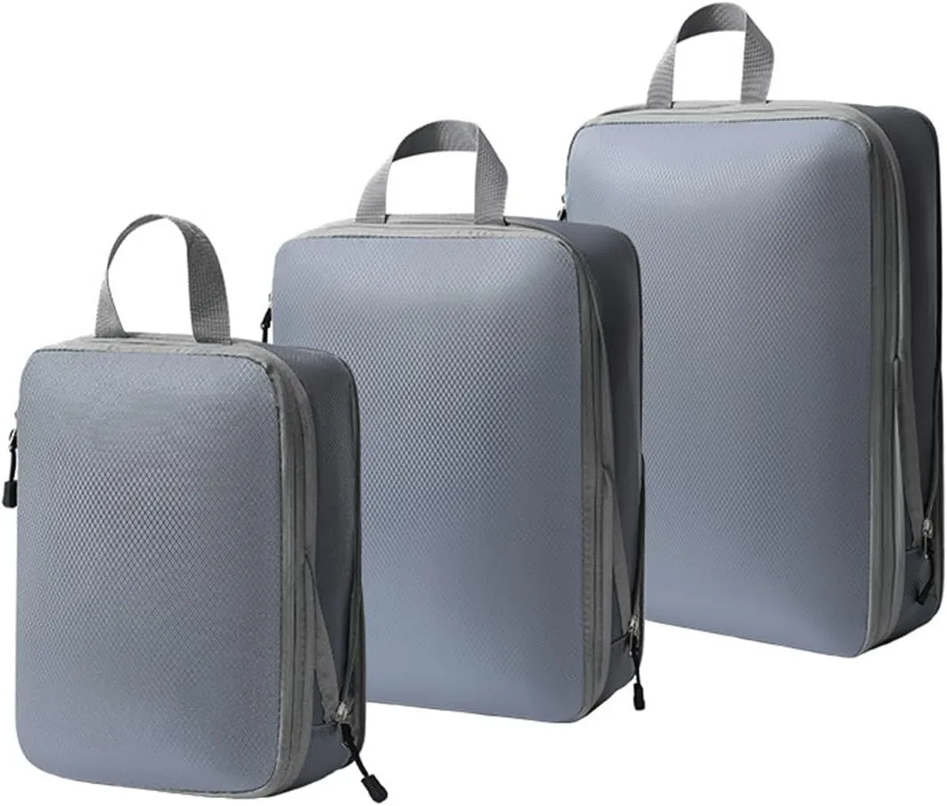 Todays Deals in Clearance 3PCS Compression Packing Cubes Organizer for Travel Luggage Organizer for Suitcases Backpack