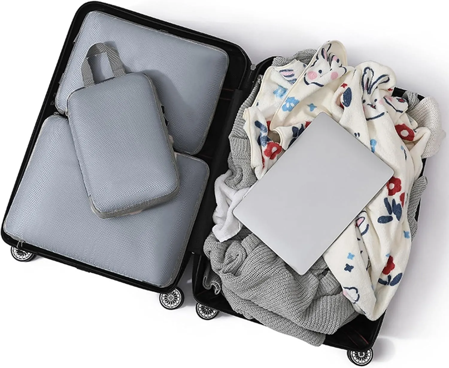 Todays Deals in Clearance 3PCS Compression Packing Cubes Organizer for Travel Luggage Organizer for Suitcases Backpack