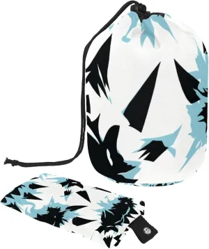 Travel Cosmetic Bags bucket Makeup Bag, Cool Abstract Paw Print Women Portable Foldable Cases, Multifunctional Toiletry Bucket Bags Round Organizer Storage