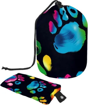 Travel Cosmetic Bags bucket Makeup Bag, Fun Dog Lovers Crew Women Portable Foldable Cases, Multifunctional Toiletry Bucket Bags Round Organizer Storage