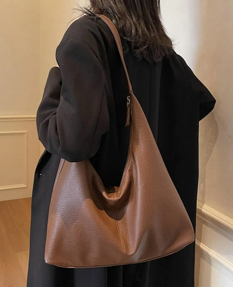Trendy Womens Large Tote Bag Crossbody Bags For Women Shoulder Bag Casual Vegan Leather Work Satchel Purse Travel Handbag