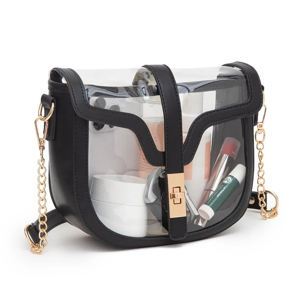 Vegan Leather Clear Totes