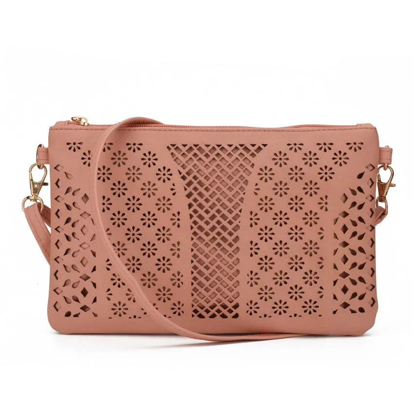 Vintage Hollow Out Flower Handbag