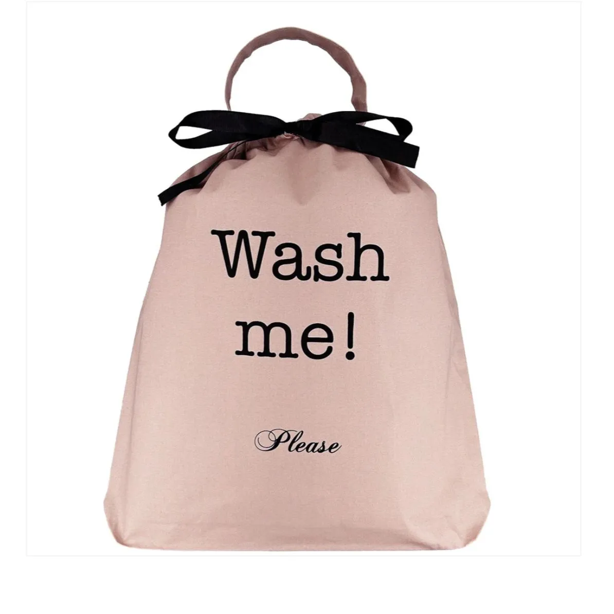 Wash Me Please Laundry Bag in Pink Blush