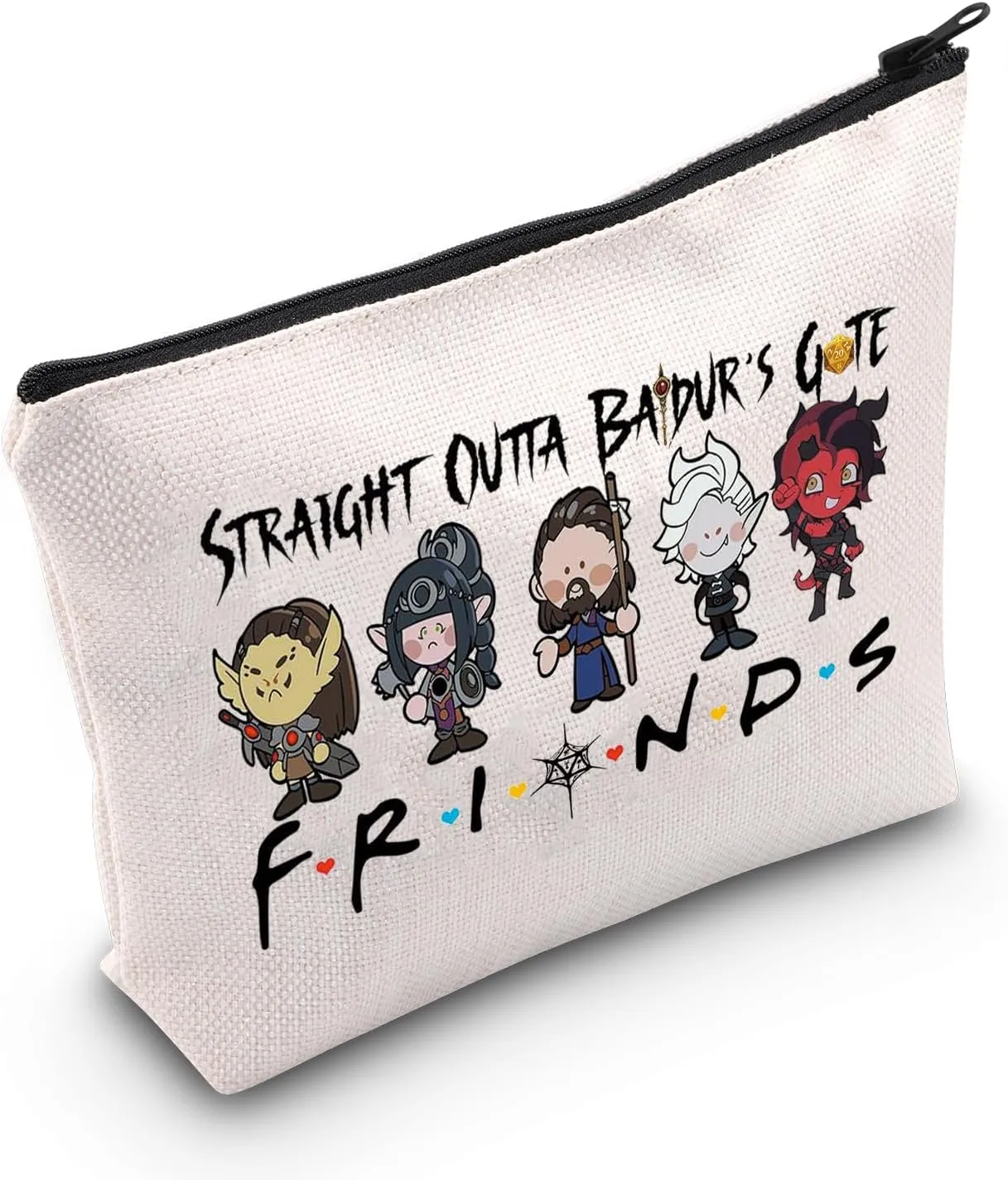 WCGXKO Novelty Gamer Gift Straight Outta Game Zipper Pouch Makeup Bag for Gamer