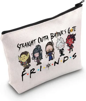 WCGXKO Novelty Gamer Gift Straight Outta Game Zipper Pouch Makeup Bag for Gamer