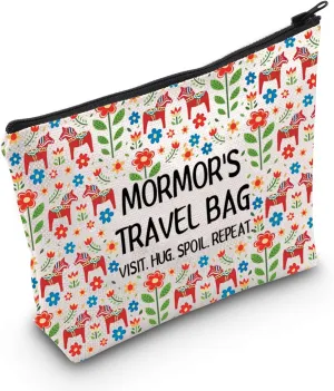 WCGXKO Swedish Mormor Makeup Bag Mormor Birthday Gift Mother Gift Mothers Day Gift for Mormor Mother (Mormor Bag)