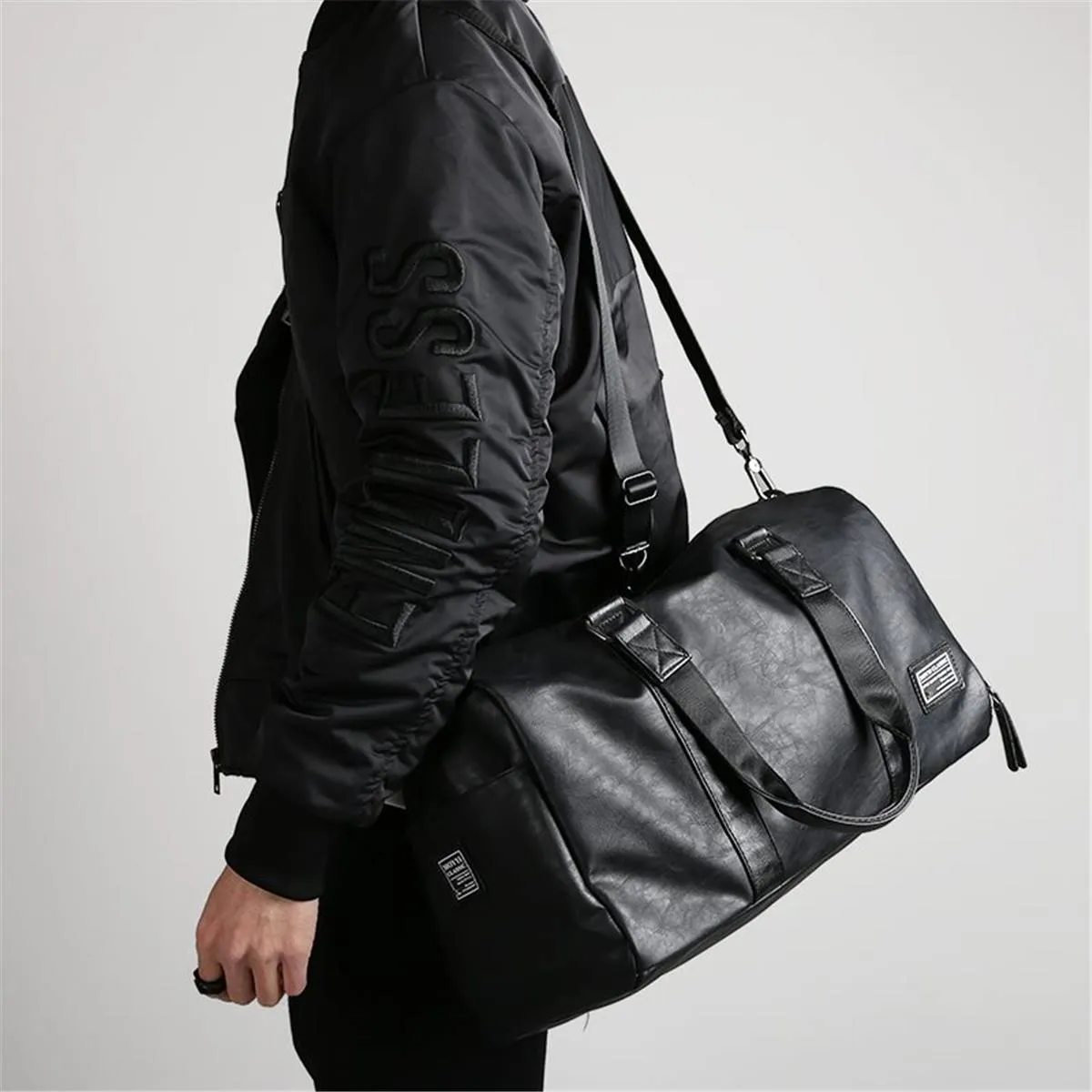 West Louis PU Leather Handbags Shoulder Large Capacity Bag