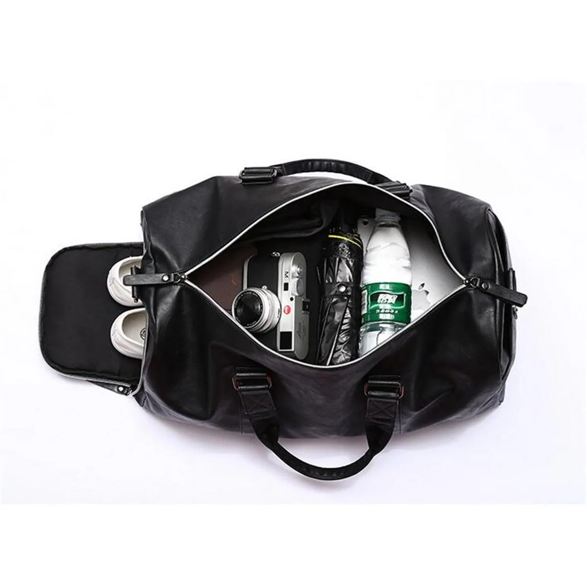 West Louis PU Leather Handbags Shoulder Large Capacity Bag
