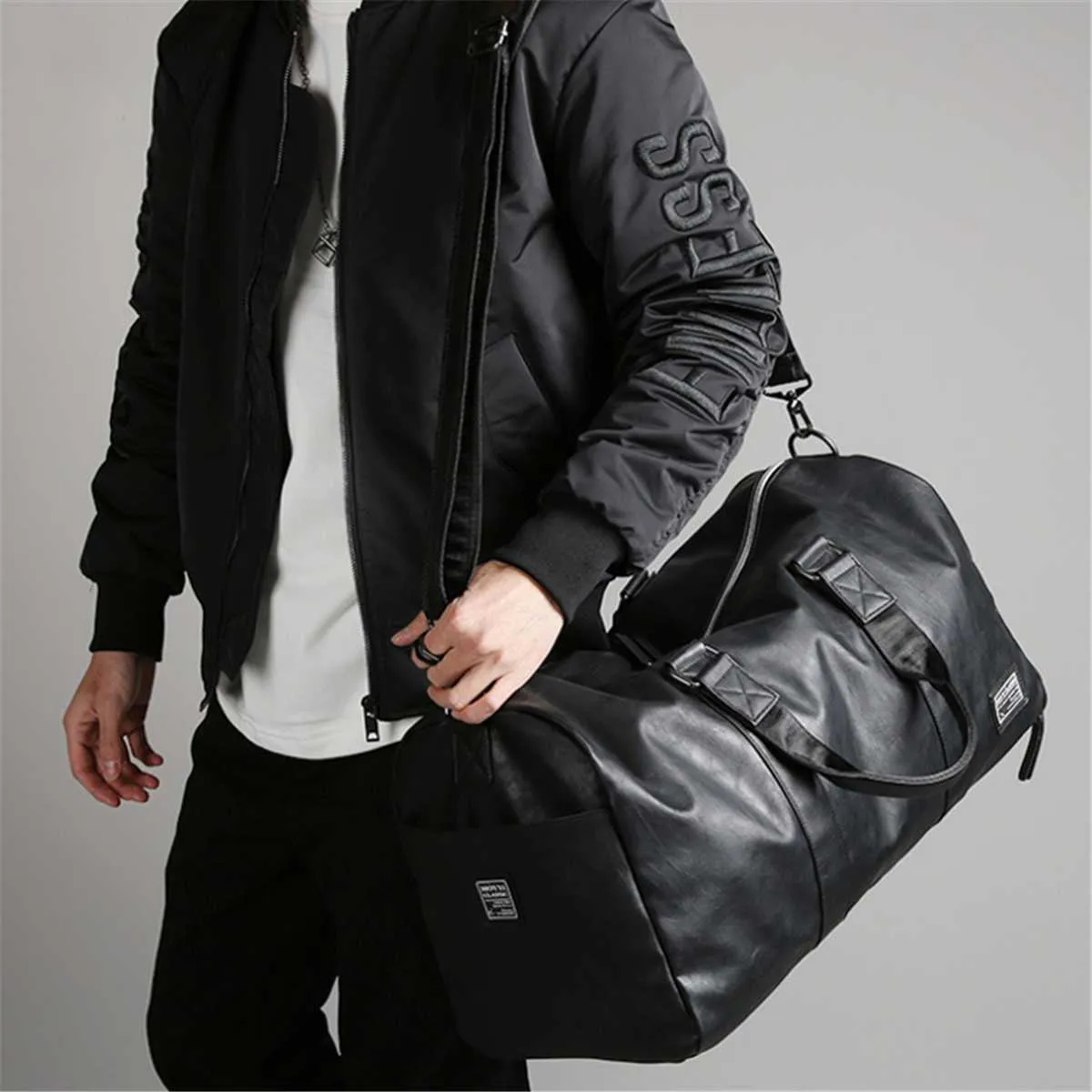 West Louis PU Leather Handbags Shoulder Large Capacity Bag