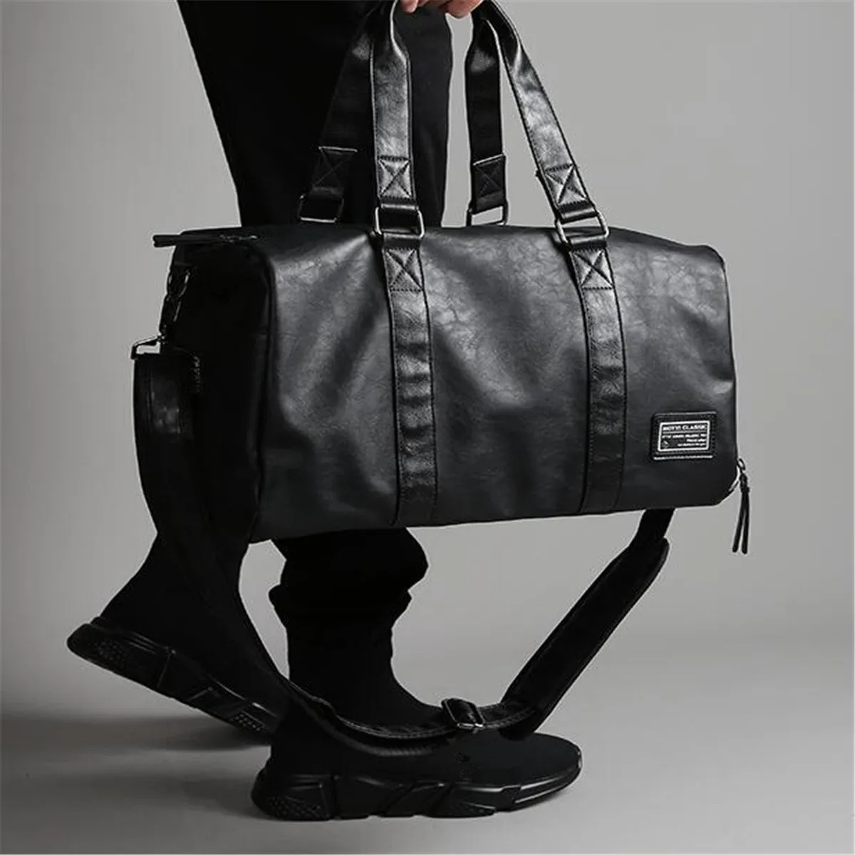 West Louis PU Leather Handbags Shoulder Large Capacity Bag